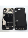 Tapa trasera o tapa bateria negra para iPhone 15 mas carcasa central y componentes Remanufacturada Grado A