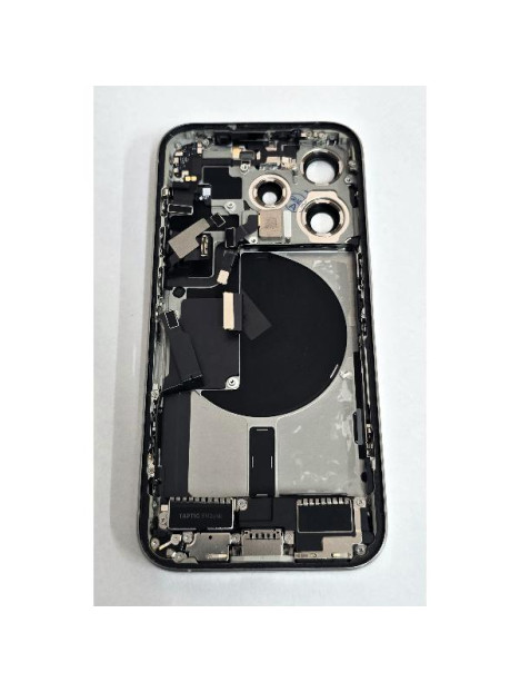 Tapa trasera o tapa bateria blanca para iPhone 15 Pro mas carcasa central y componentes Remanufacturada Grado A