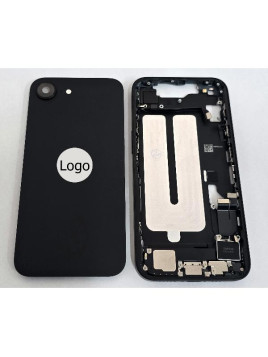 Tapa trasera o tapa bateria negra para iPhone 16e mas carcasa central y componentes Remanufacturada Grado A