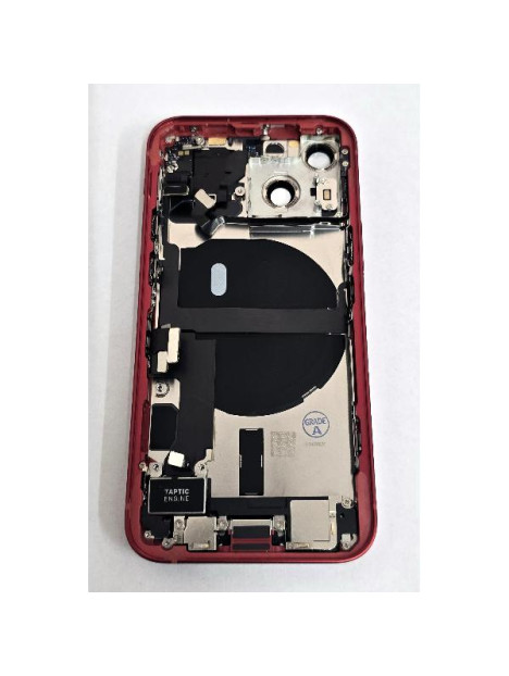Tapa trasera o tapa bateria roja para iPhone 13 Mini mas carcasa central y componentes Remanufacturada Grado A