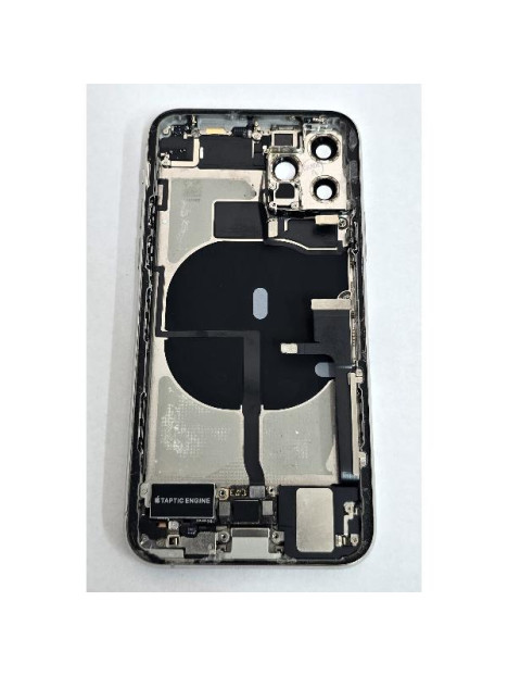 Tapa trasera o tapa bateria plata para iPhone 11 Pro mas carcasa central y componentes Remanufacturada Grado A