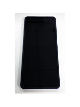 Pantalla para Samsung Galaxy Z Flip 7 5G F766 mas tactil negro con marco azul GH82-37581A Service Pack