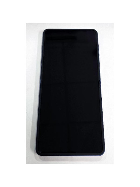 Pantalla para Samsung Galaxy Z Flip 7 5G F766 mas tactil negro con marco azul GH82-37581A Service Pack