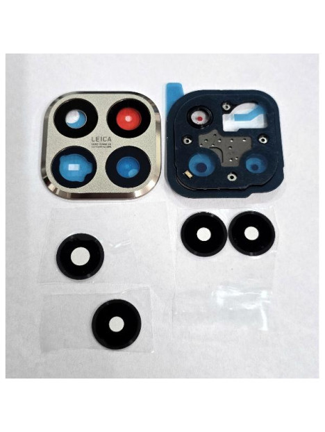 Cristal de camara para Xiaomi 15T con cubierta dorada calidad premium