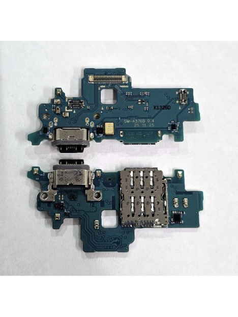 Placa de puerto de carga mas lector sim y microfono para Samsung Galaxy A37 5G compatible