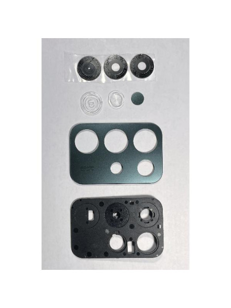 Cristal de camara para Realme C85 5G con cubierta negra calidad premium