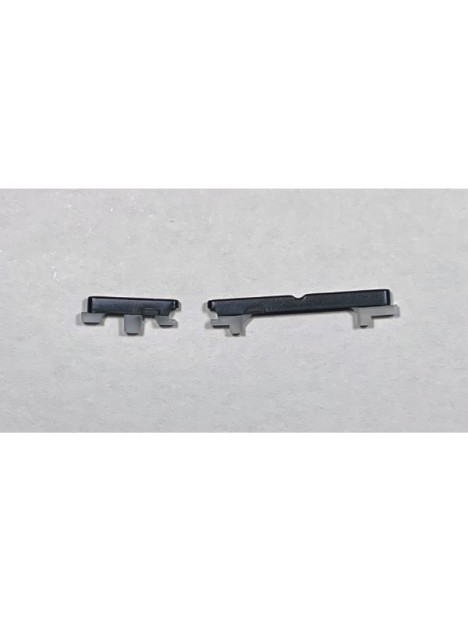Set de 2 botones laterales grises para Motorola Moto Edge 70 Fusion calidad premium