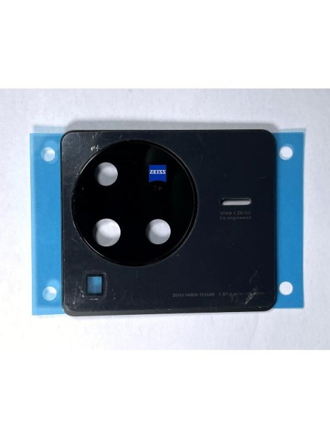 Cristal de camara para Vivo X80 Pro V2185A V2145 mas cubierta negra calidad premium