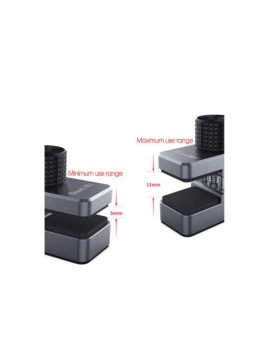 Set de 4 soportes de fijación universal ajustable de metal iClamp Plus para pantallas de teléfonos y tablets