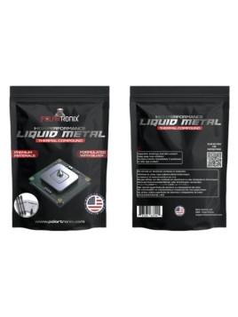 Pasta térmica de metal líquido para PS5/PC/GPU 130 W/mK 1,5 g (PolarTronix)