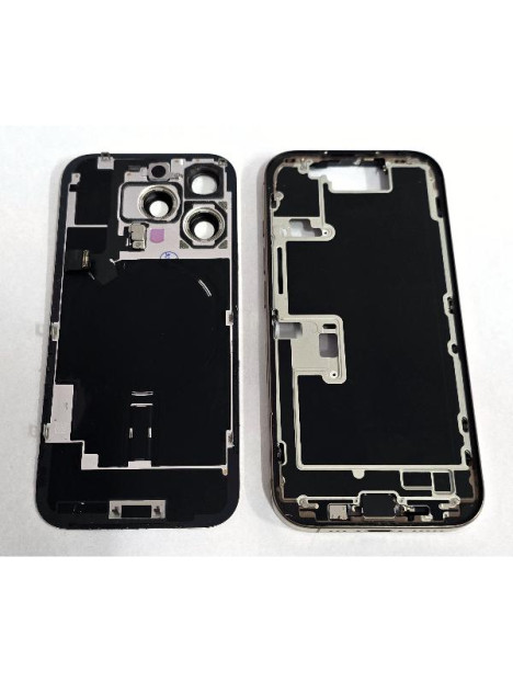 Tapa trasera o tapa bateria dorada para iPhone 16 Pro mas carcasa central y componentes Remanufacturada Grado A