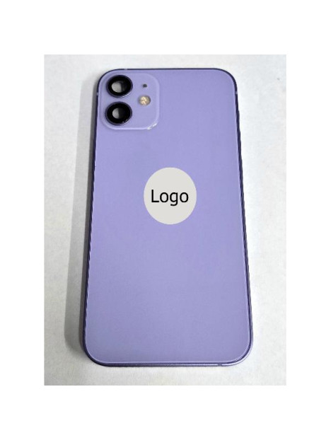 Tapa trasera o tapa bateria morada para iPhone 12 mini carcasa central y componentes Remanufacturada Grado A