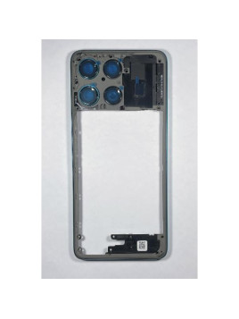 Carcasa o marco central azul para Motorola Moto G67 Power 5G