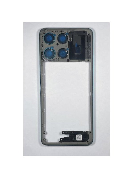 Carcasa o marco central azul para Motorola Moto G67 Power 5G