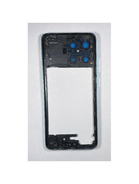 Carcasa o marco central azul para Motorola Moto G67 Power 5G