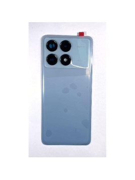 Tapa trasera o tapa bateria CSL azul para Xiaomi Poco F6 5G con cubierta de camara