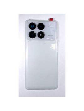 Tapa trasera o tapa bateria CSL blanca para Xiaomi Poco F6 5G con cubierta de camara