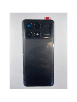 Tapa trasera o tapa bateria CSL negra para Xiaomi Poco F6 5G con cubierta de camara