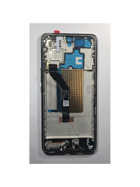 Pantalla para Vivo V50 5G mas tactil negro con marco negro compatible Oled
