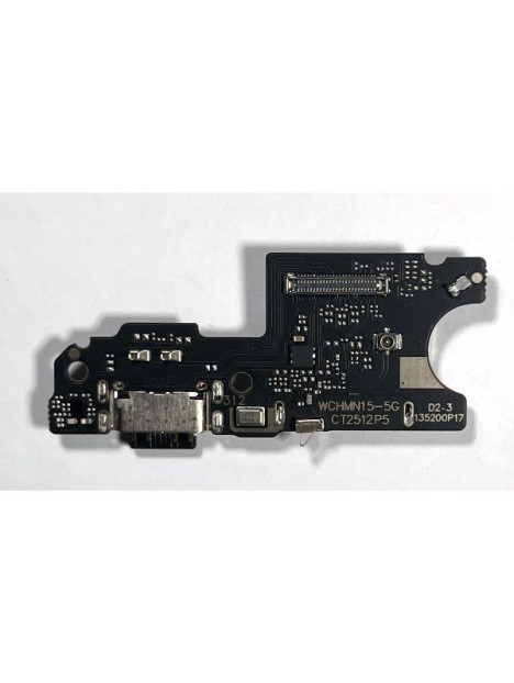 Placa de puerto de carga mas lector sim y microfono para Xiaomi Redmi Note 15 5G compatible