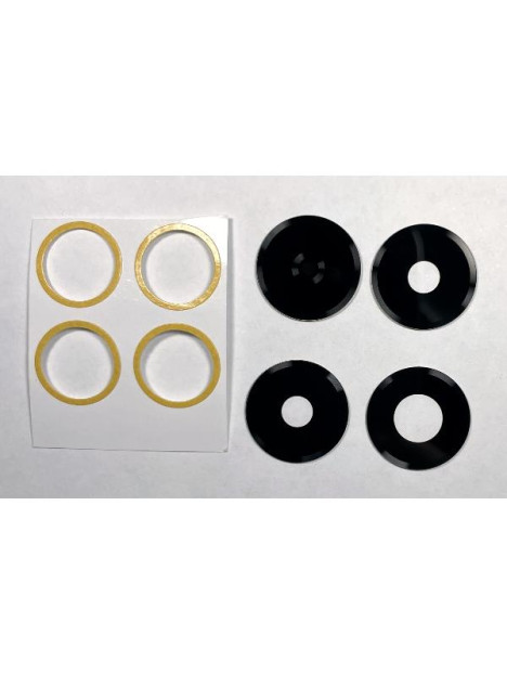 Set de 4 cristales de camara para Xiaomi Redmi Note 15 Pro 4G calidad premium