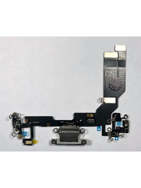 Flex puerto de carga blanco para iPhone 17e A3634 calidad premium