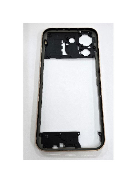 Carcasa o marco central dorado para Realme 16 Pro 5G