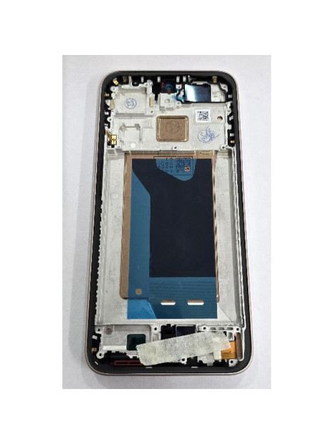 Pantalla para Xiaomi 15T mas tactil negro con marco dorado compatible TFT