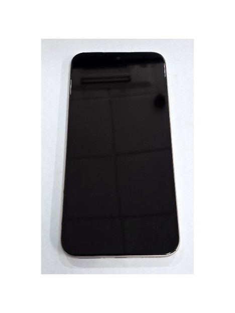Pantalla para Xiaomi 15T mas tactil negro con marco dorado compatible TFT