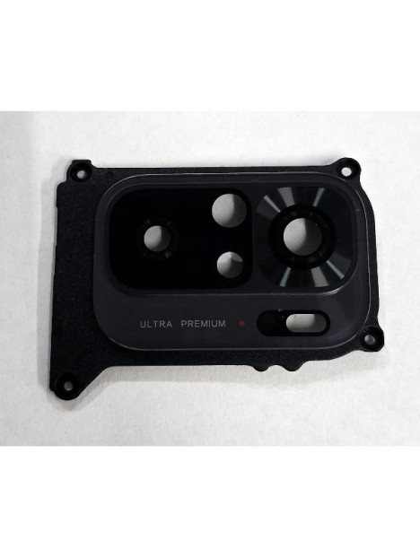 Cristal de camara para Xiaomi Poco M5s mas cubierta negra calidad premium