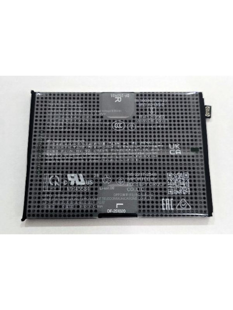 Bateria BLP975 2500 x2 mAh para OnePlus 11 5000MAH CPH2447 CPH2449 CPH2451 1031100064 Service Pack