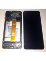 Pantalla lcd para Samsung A12 SM-A125F GH82-24709A mas tactil negro mas marco negro Service Pack Premium