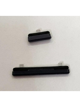 Set 2 botones negros para Samsung Galaxy S10e G970FD SM-G970FD calidad premium