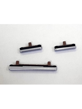 Set 3 botones gris para Samsung Galaxy Note 8 SM-N950F calidad premium