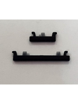 Set 2 botones negros para Xiaomi Redmi Note 8 M1908C3JH M1908C3JG M1908C3JI calidad premium