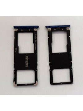 Soporte o bandeja single sim azul para Alcatel 3C 5026D calidad premium