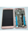 Pantalla lcd para Asus ZenFone 3 ZE520KL mas tactil rosa mas marco rosa calidad premium