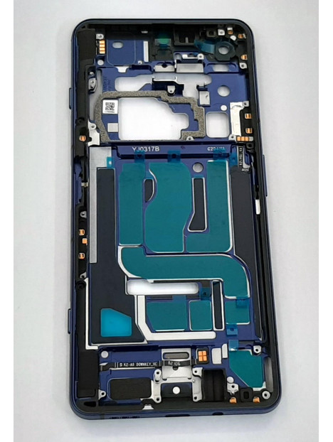 Carcasa central o marco azul para Xiaomi Black Shark 4 calidad premium