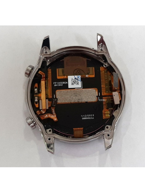 Pantalla lcd para Huawei Watch GT2 LTM-B19 46mm with mas tactil negro mas marco plata calidad premium