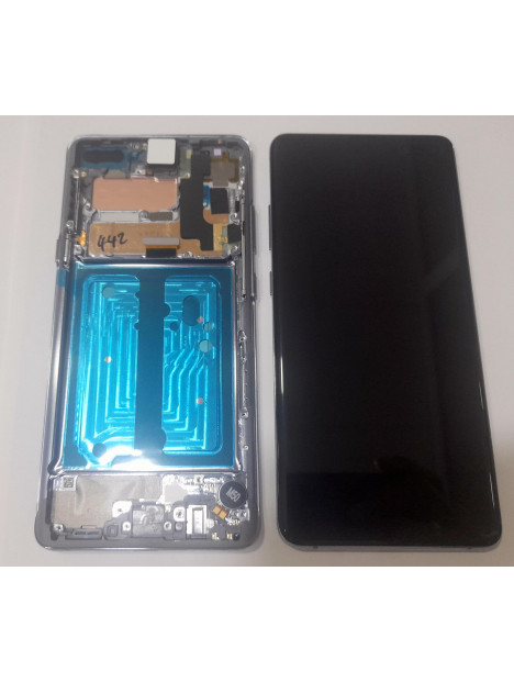 Pantalla lcd para Samsung Galaxy S10 5G GH82-20442B SM-G977F mas pantalla tactil + marco negro Service Pack Premium