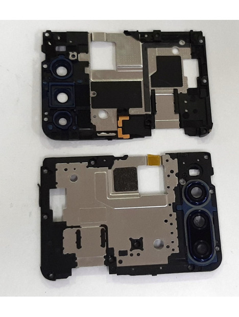Carcasa sujecion mas cubierta camara azul para Huawei Y9 Prime 2019 calidad premium
