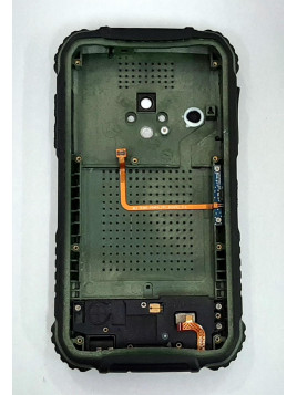 Tapa trasera o tapa bateria verde para Doogee S35 Pro