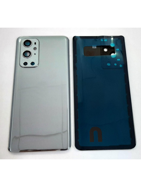 Tapa trasera o tapa bateria plata para Oneplus 9 Pro mas cubierta camara