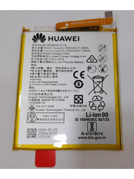 Batería Original HB366481ECW Huawei Ascend P10 Lite p20 Lite P9 P9 lite P8 Lite 2017 Service Pack Premium