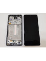 Pantalla lcd para Samsung GH82-25524C SM-A525F Galaxy A52 4G SM-A526B A52 5G + Pantalla táctil + Marco lila