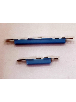 Set 2 botones azules para Xiaomi Redmi Note 9 calidad premium