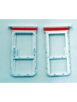 Soporte dual sim blanca para Motorola Moto G8 Calidad Premium