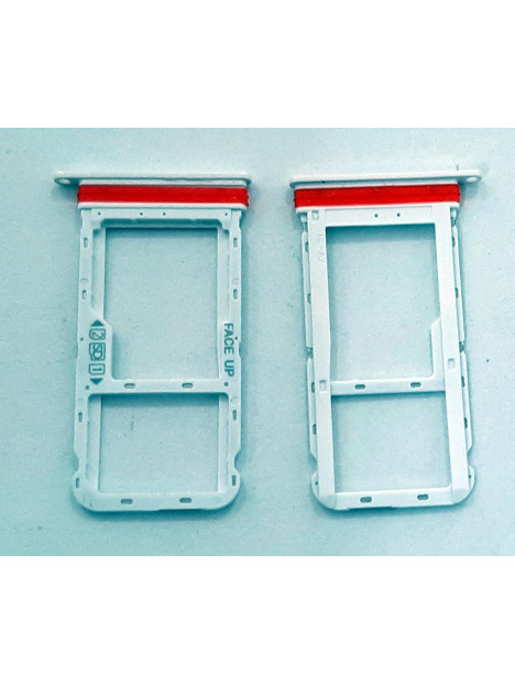 Soporte dual sim blanca para Motorola Moto G8 Calidad Premium