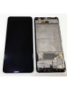 Pantalla para Samsung Galaxy A32 4G SM-A325B GH82-25579A + táctil negro + Marco negro Service Pack Premium
