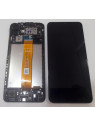 Pantalla lcd para Samsung A12 SM-A125F GH82-24491A mas tactil negro mas marco negro Service Pack Premium
